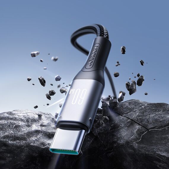 Joyroom S-A28 Flash Series 60W USB-C - USB-C cable 2m - black | Techbox
