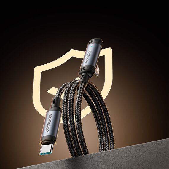Joyroom S-A56 EnjoyX Series 90° USB-C - Lightning cable 30W 1.2m - black | Techbox