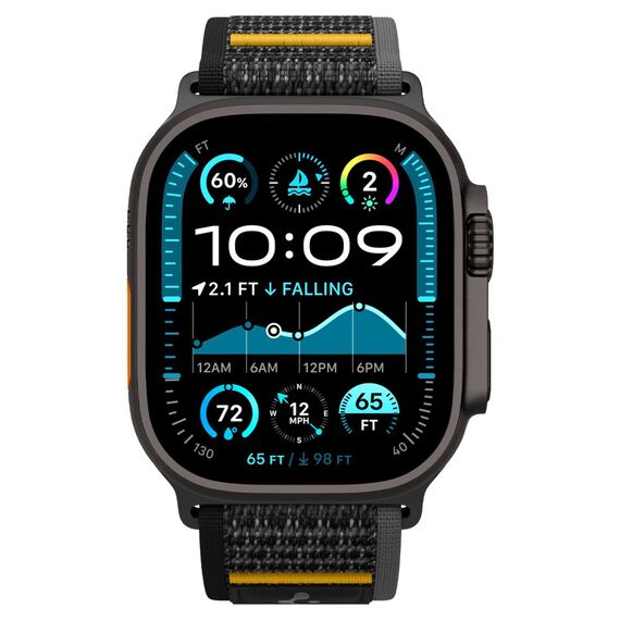 Spigen Athlex Air Strap for Apple Watch 44 / 45 / 46 / 49 mm - Black | Techbox