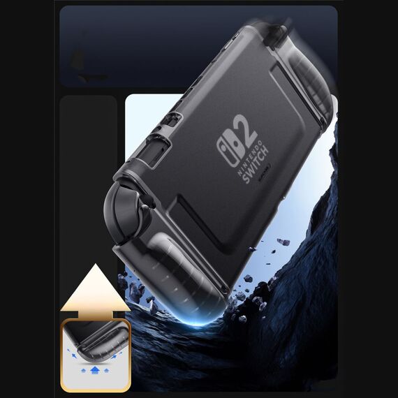 Supcase Crystal Case for Nintendo Switch 2 - Transparent Black - Nintendo Switch 2 Accessories - Accessories for Consoles - Techbox