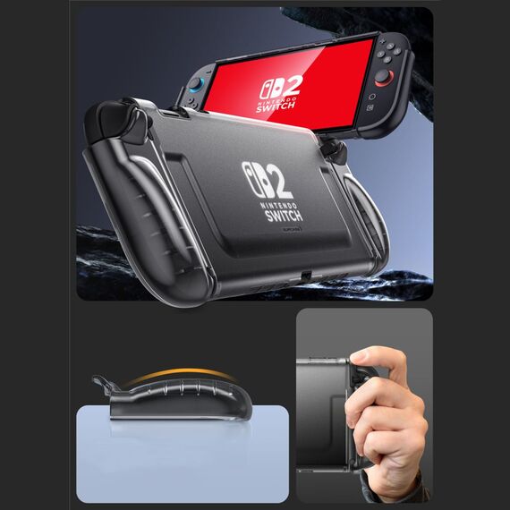 Supcase Crystal Case for Nintendo Switch 2 - Transparent Black - Nintendo Switch 2 Accessories - Accessories for Consoles - Techbox