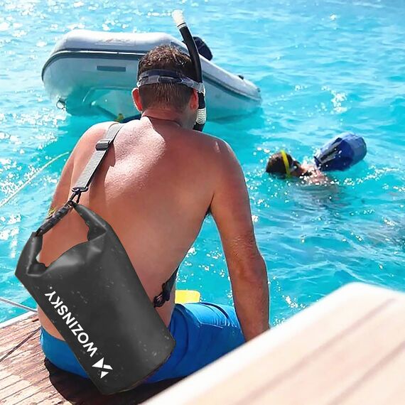 Wozinsky WWK-30 waterproof bag for 30l sup kayak - black | Techbox