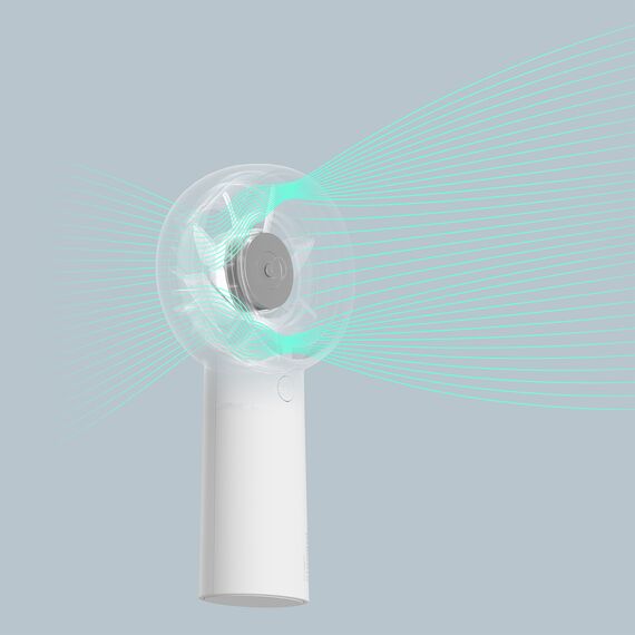 Jisulife Handheld Fan Life5 Plus 4000mAh Portable Mini Blower USB Fan - White | Techbox