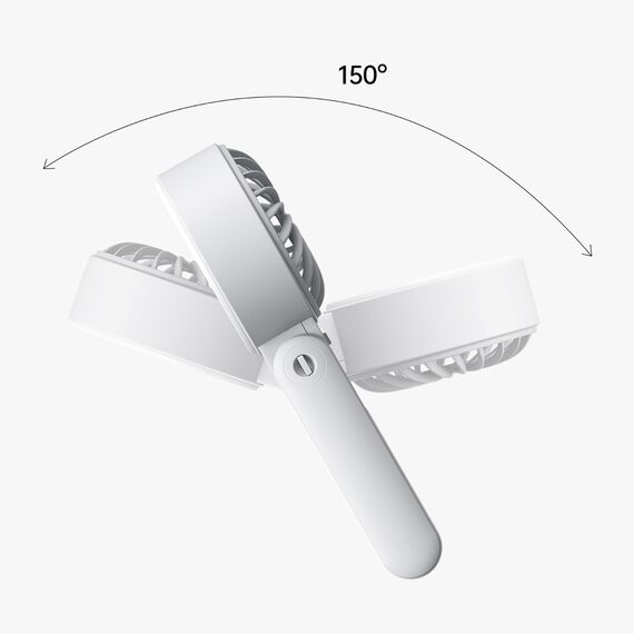 Jisulife Handheld Fan Life7 5000mAh Portable USB Fan - Gray - Fan Coolers - Cooling & Heating - Techbox