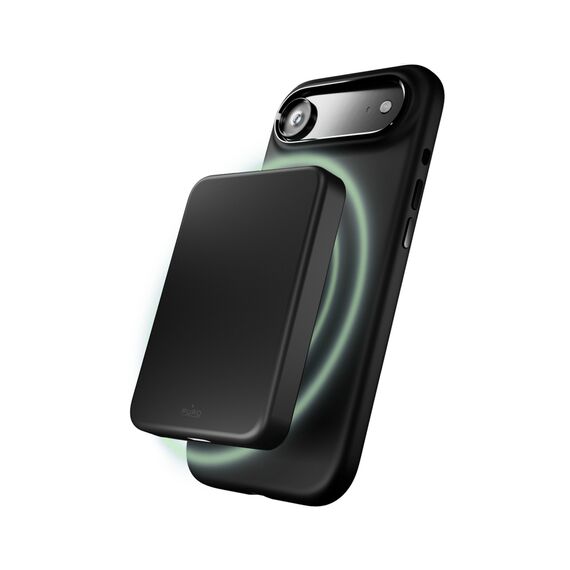 Pure Icon Mag Pro Liquid Silicone Case for iPhone 17 Air, MagSafe Compatible, with Camera Protection and Aluminum Buttons - Black - Apple Cases - Cases - Techbox