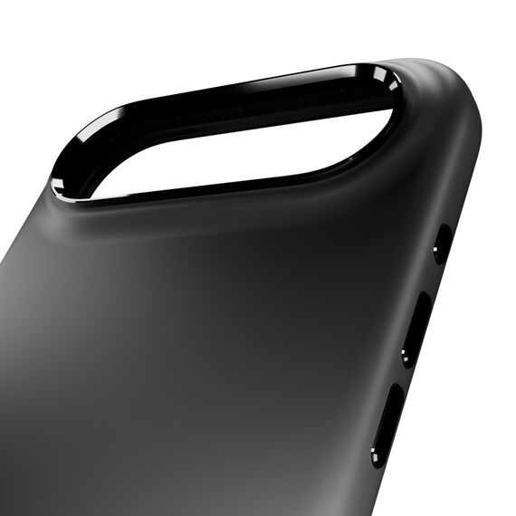 Pure Icon Mag Pro Liquid Silicone Case for iPhone 17 Air, MagSafe Compatible, with Camera Protection and Aluminum Buttons - Black - Apple Cases - Cases - Techbox