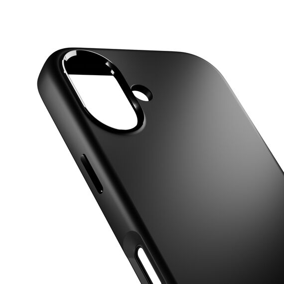 Pure Icon Mag Pro Liquid Silicone Case for iPhone 17, MagSafe Compatible, with Camera Protection and Aluminum Buttons - Black - Apple Cases - Cases - Techbox