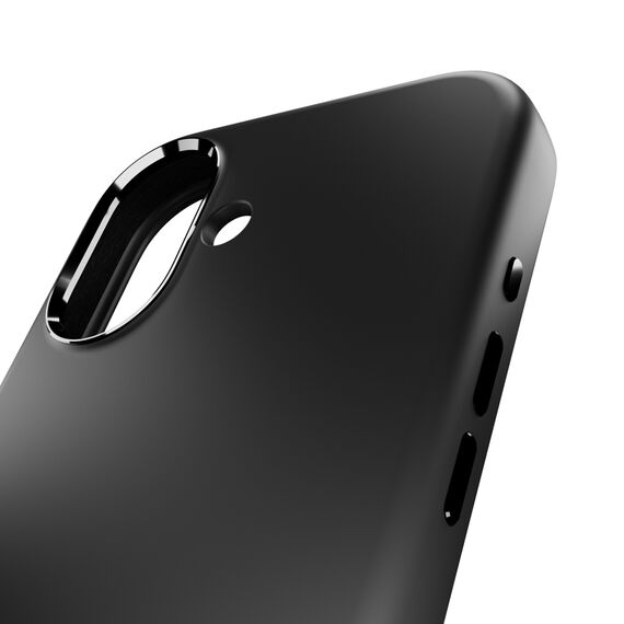 Pure Icon Mag Pro Liquid Silicone Case for iPhone 17, MagSafe Compatible, with Camera Protection and Aluminum Buttons - Black - Apple Cases - Cases - Techbox