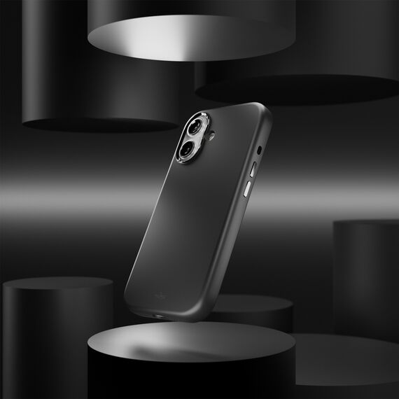 Pure Icon Mag Pro Liquid Silicone Case for iPhone 17, MagSafe Compatible, with Camera Protection and Aluminum Buttons - Black - Apple Cases - Cases - Techbox