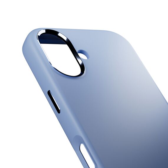 Pure Icon Mag Pro Liquid Silicone Case for iPhone 17, MagSafe Compatible, with Camera Protection and Aluminum Buttons - Blue - Apple Cases - Cases - Techbox
