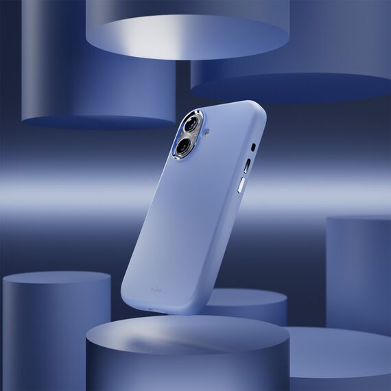 Pure Icon Mag Pro Liquid Silicone Case for iPhone 17, MagSafe Compatible, with Camera Protection and Aluminum Buttons - Blue - Apple Cases - Cases - Techbox