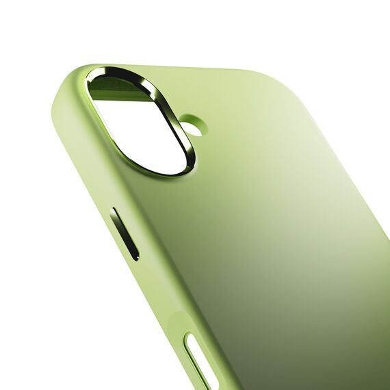 Pure Icon Mag Pro Liquid Silicone Case for iPhone 17, MagSafe Compatible, with Camera Protection and Aluminum Buttons - Green - Apple Cases - Cases - Techbox