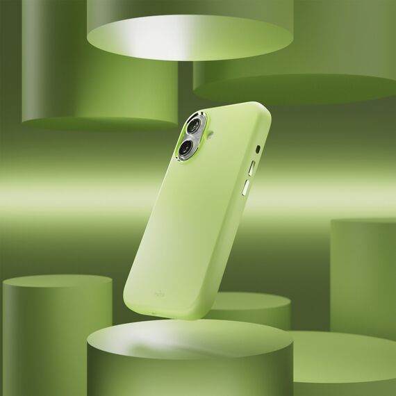 Pure Icon Mag Pro Liquid Silicone Case for iPhone 17, MagSafe Compatible, with Camera Protection and Aluminum Buttons - Green - Apple Cases - Cases - Techbox