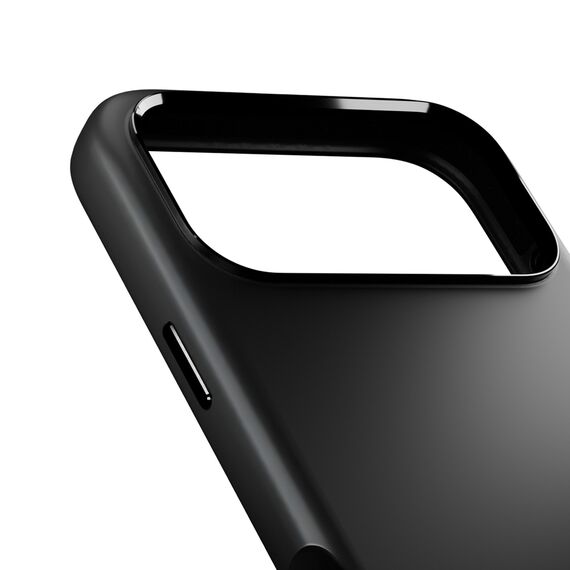 Pure Icon Mag Pro Liquid Silicone Case for iPhone 17 Pro, MagSafe Compatible, with Camera Protection and Aluminum Buttons - Black - Apple Cases - Cases - Techbox