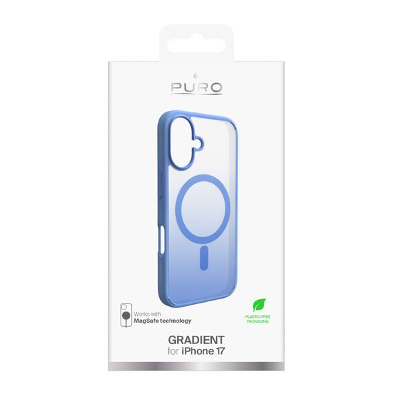 Puro Gradient TPU Case Compatible with MagSafe for iPhone 17 - Blue | Techbox