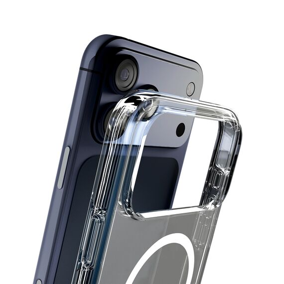 Puro Impact Clear D3O TPU+PC Case Compatible with MagSafe for iPhone 17 Pro Max - Transparent | Techbox