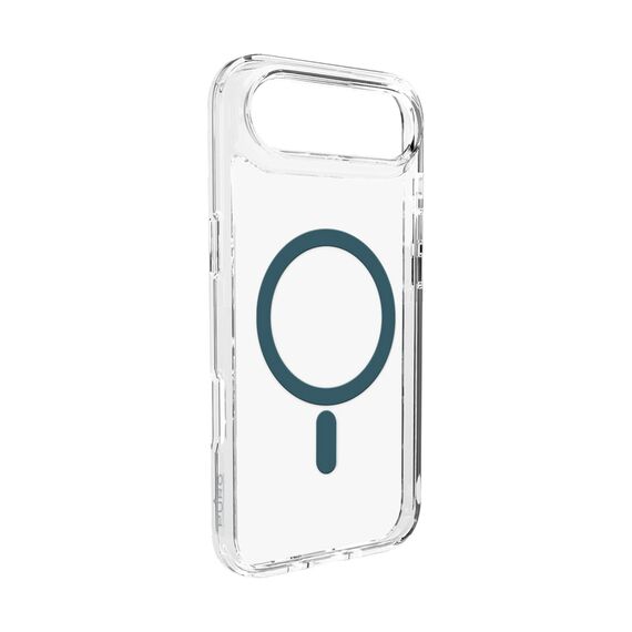 Puro Lite Mag TPU+PC Case Compatible with MagSafe for iPhone 17 Air - Transparent with Turquoise Ring | Techbox