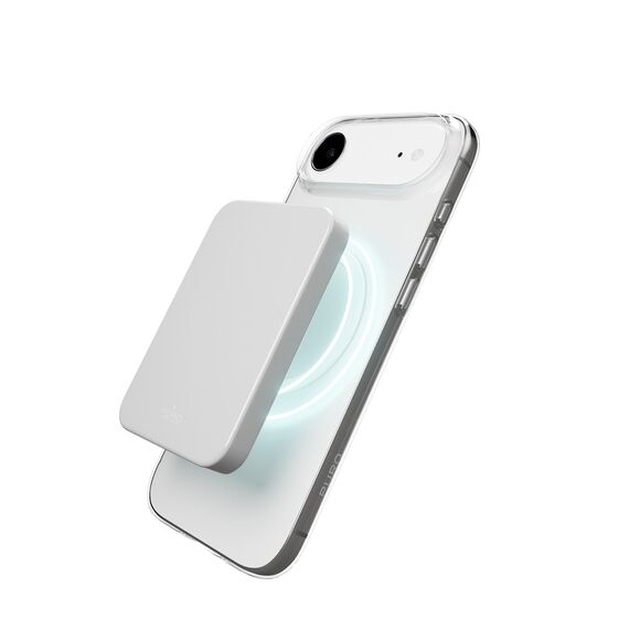 Puro Lite Mag TPU+PC Case Compatible with MagSafe for iPhone 17 Air - Transparent with White Ring - Apple Cases - Cases - Techbox