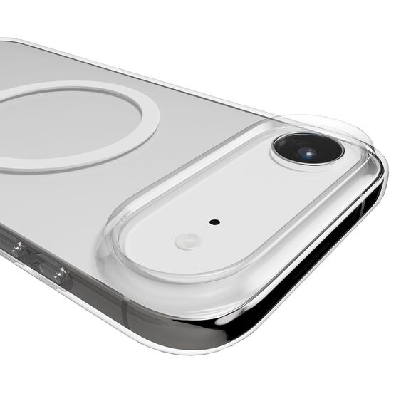 Puro Lite Mag TPU+PC Case Compatible with MagSafe for iPhone 17 Air - Transparent with White Ring - Apple Cases - Cases - Techbox