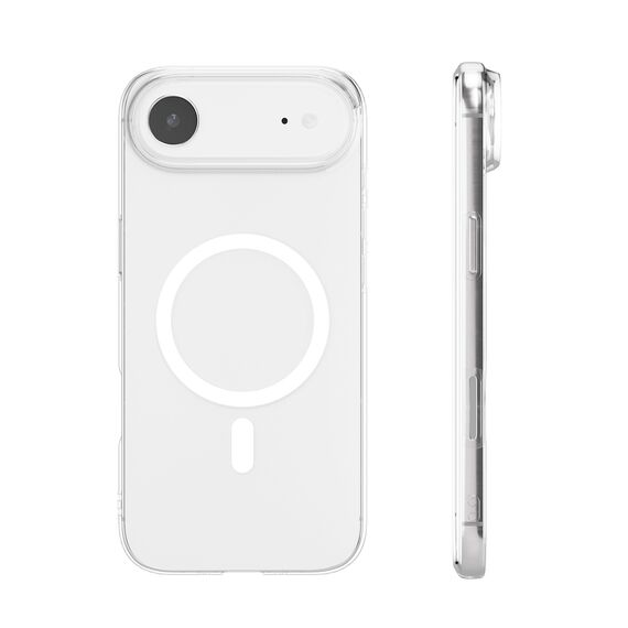 Puro Lite Mag TPU+PC Case Compatible with MagSafe for iPhone 17 Air - Transparent with White Ring - Apple Cases - Cases - Techbox