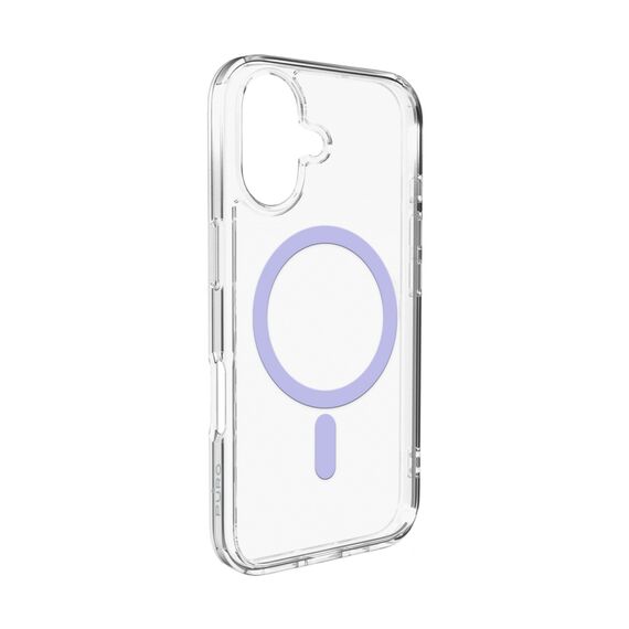Puro Lite Mag TPU+PC Case Compatible with MagSafe for iPhone 17 - Transparent with Pink Ring | Techbox