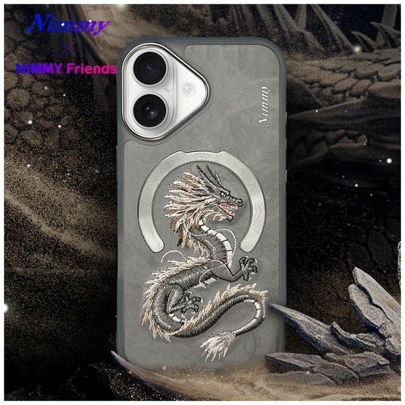 Nimmy Dragon MagSafe iPhone 16 Case - Gray | Techbox