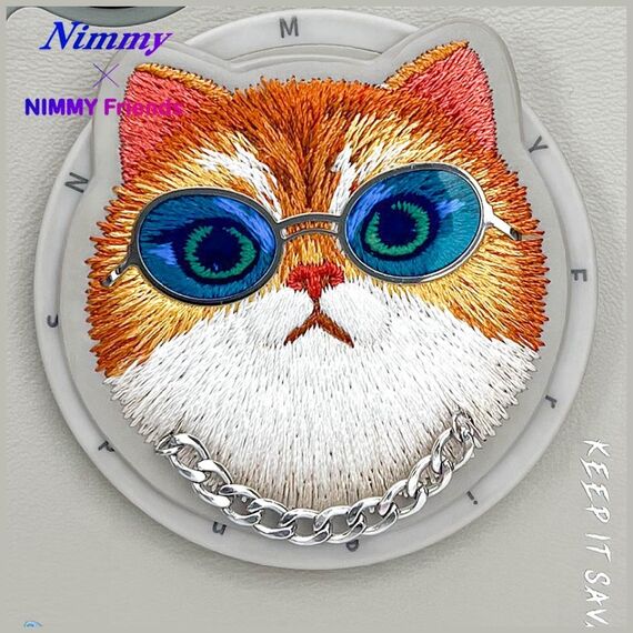 Nimmy Glasses Cool Cat MagSafe Case for iPhone 16 - Gray - Apple Cases - Cases - Techbox