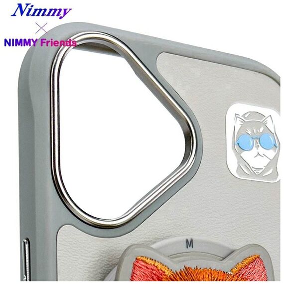 Nimmy Glasses Cool Cat MagSafe Case for iPhone 16 - Gray - Apple Cases - Cases - Techbox