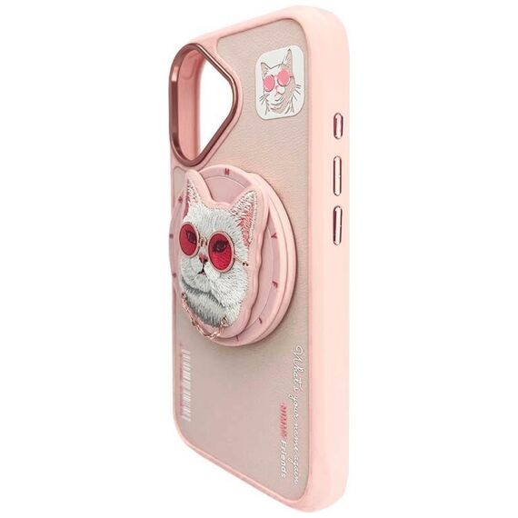 Nimmy Glasses Cool Cat MagSafe Case for iPhone 16 - Pink | Techbox