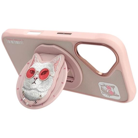 Nimmy Glasses Cool Cat MagSafe Case for iPhone 16 - Pink | Techbox