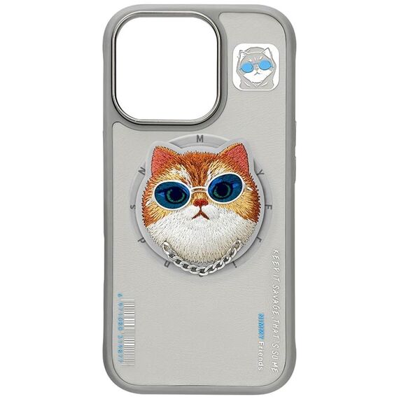 Nimmy Glasses Cool Cat MagSafe Case for iPhone 16 Pro - Gray | Techbox