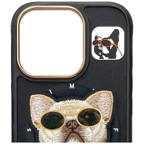 Nimmy Glasses Cool Dog MagSafe Case for iPhone 16 Pro - Black | Techbox