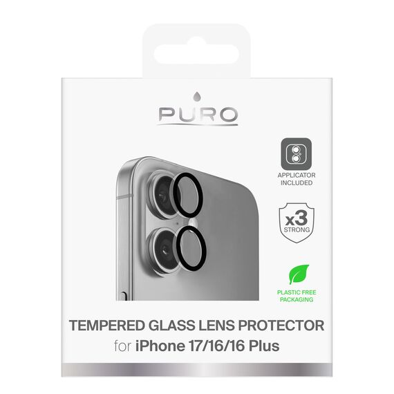 Puro Individual tempered glass lenses for iPhone 17 / iPhone 16 / iPhone 16 Plus | Techbox