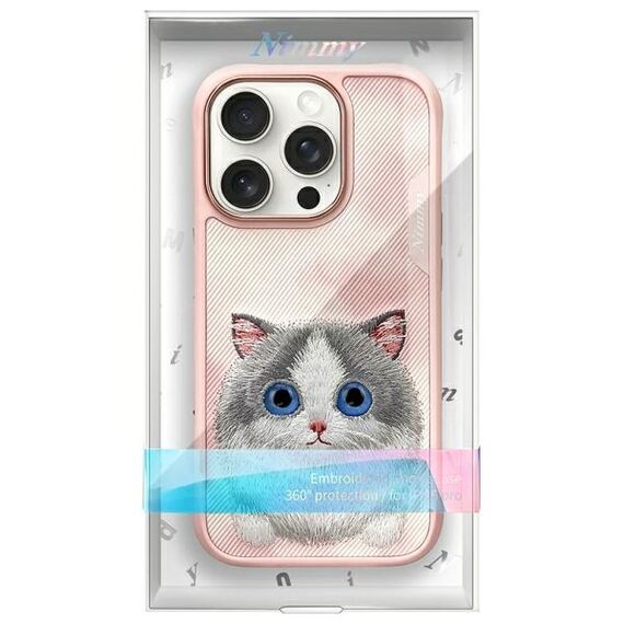 Nimmy Big Eyed Pet 2.0 Cat Case for iPhone 16 Pro - Pink - Apple Cases - Cases - Techbox
