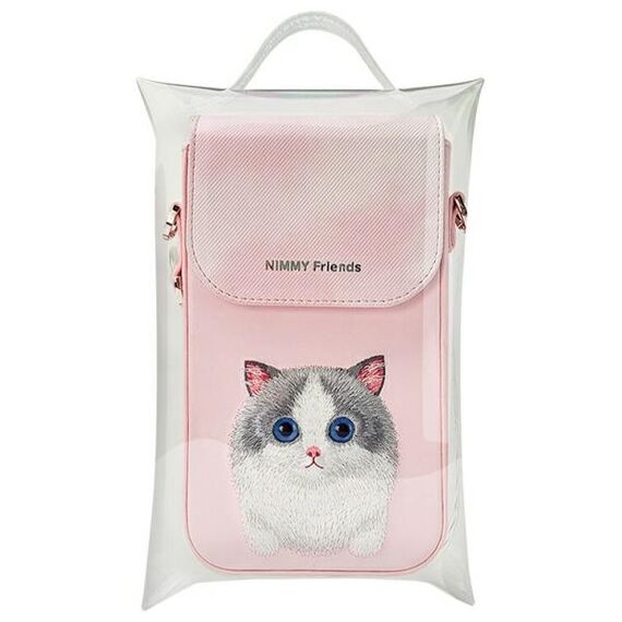 Nimmy Big Eyed Pet 2.0 Cat Phone Bag - Pink