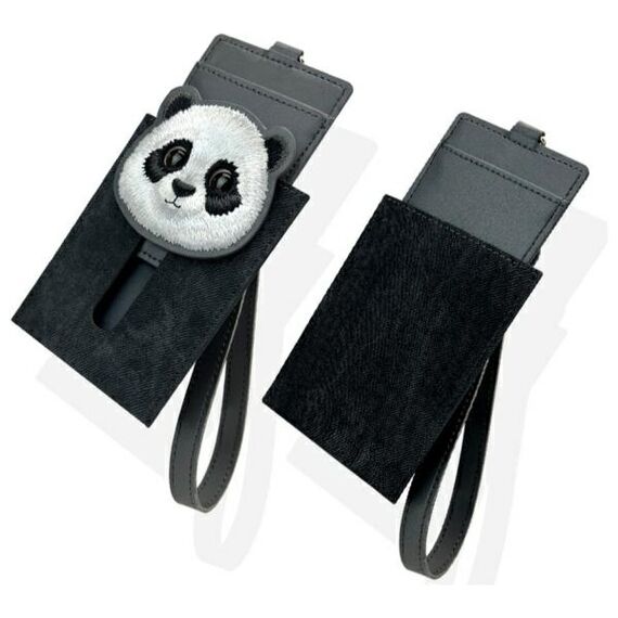 Nimmy Big Eyed Pet 2.0 Panda 3-in-1 Phone Bag + Wallet + Tracker Case - Black - Uncategorized Cases (2) - Cases - Techbox
