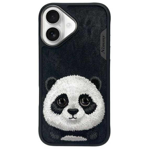 Nimmy Big Eyed Pet 2.0 Panda case for iPhone 16 - black - Apple Cases - Cases - Techbox