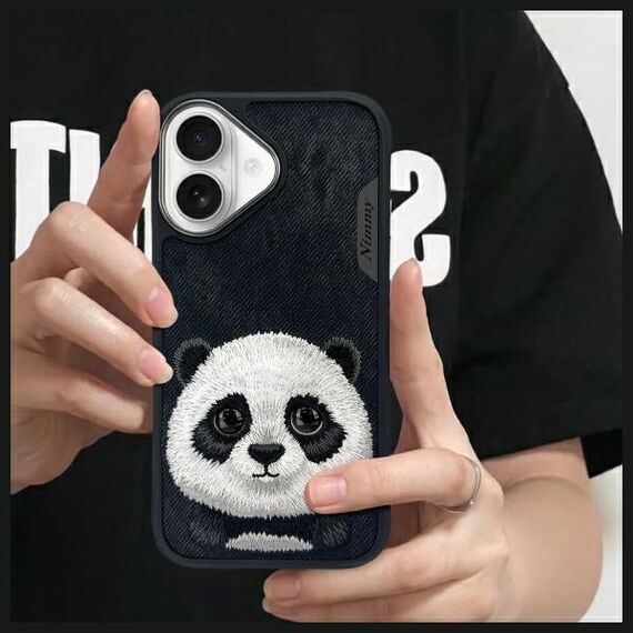 Nimmy Big Eyed Pet 2.0 Panda case for iPhone 16 - black - Apple Cases - Cases - Techbox