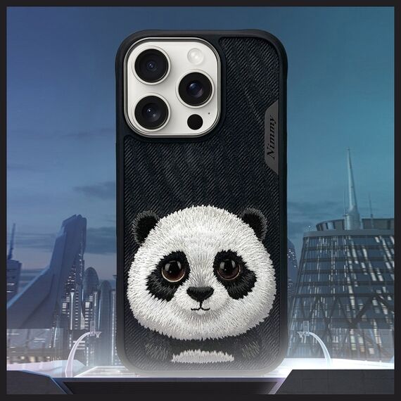 Nimmy Big Eyed Pet 2.0 Panda case for iPhone 16 Pro Max - black | Techbox