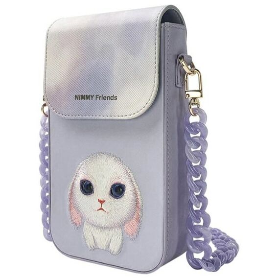 Nimmy Big Eyed Pet 2.0 Rabbit 3-in-1 Phone Bag + Wallet + Tracker Case - Purple - Uncategorized Cases (2) - Cases - Techbox