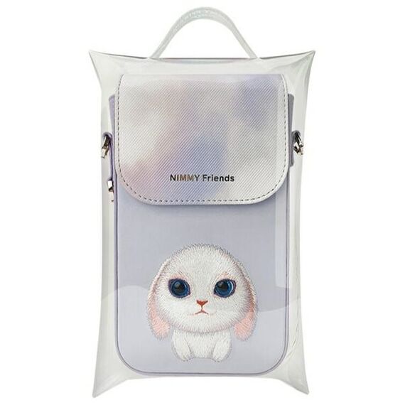Nimmy Big Eyed Pet 2.0 Rabbit Phone Bag - Purple