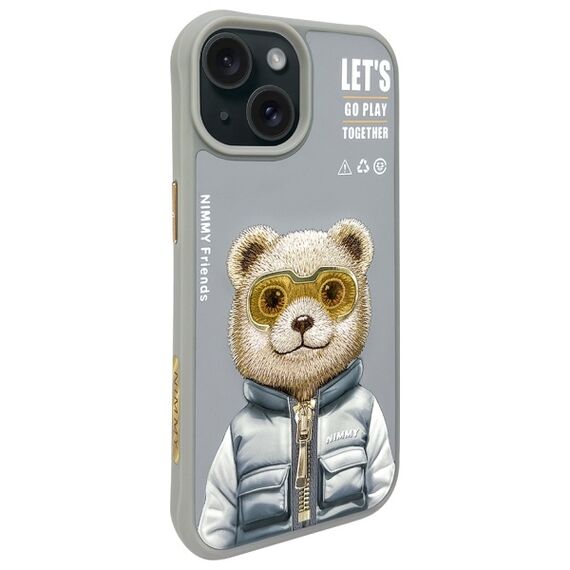 Nimmy Cool&amp;Cute 2.0 Bear Case for iPhone 15 - Gray - Uncategorized Cases (2) - Cases - Techbox