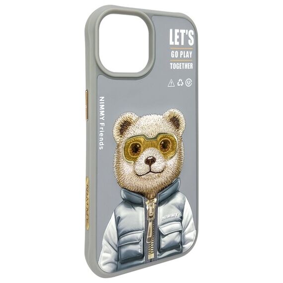 Nimmy Cool&amp;Cute 2.0 Bear Case for iPhone 15 - Gray - Uncategorized Cases (2) - Cases - Techbox
