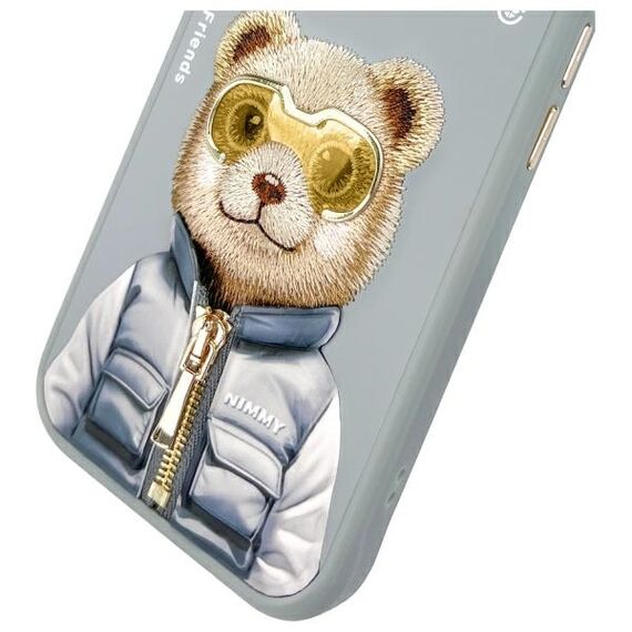 Nimmy Cool&amp;Cute 2.0 Bear Case for iPhone 15 - Gray - Uncategorized Cases (2) - Cases - Techbox