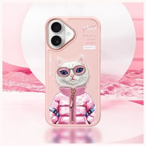 Nimmy Cool&amp;Cute 2.0 Cat Case for iPhone 16 - Pink | Techbox