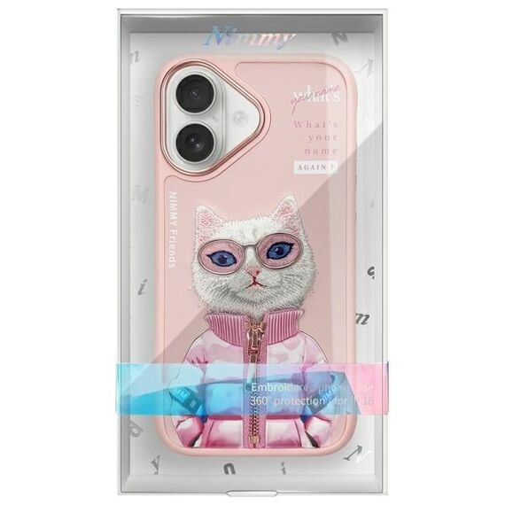 Nimmy Cool&amp;Cute 2.0 Cat Case for iPhone 16 - Pink | Techbox