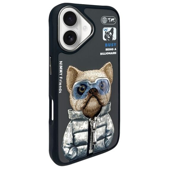 Nimmy Cool&amp;Cute 2.0 Dog Case for iPhone 16 - Black | Techbox