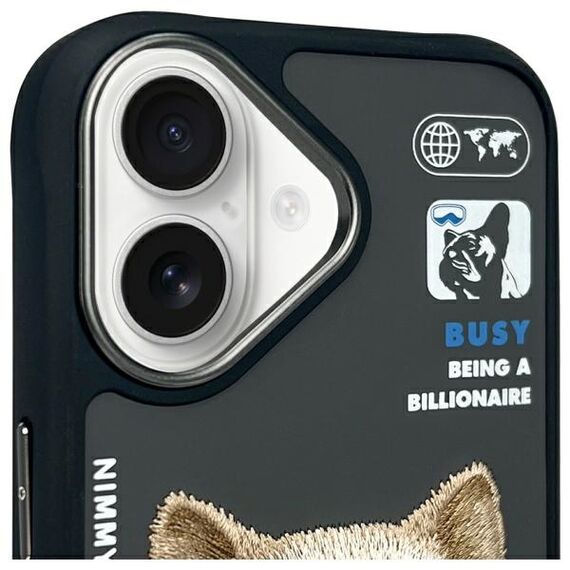 Nimmy Cool&amp;Cute 2.0 Dog Case for iPhone 16 - Black | Techbox