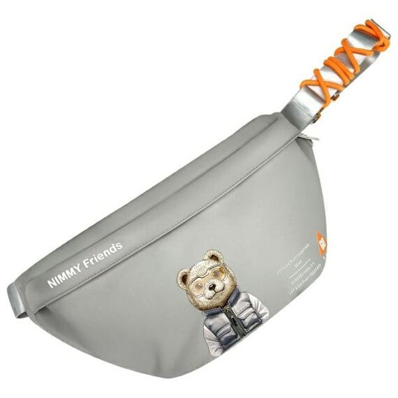 Nimmy Crossbody Cool&amp;Cute 2.0 Bear Shoulder Bag - Gray
