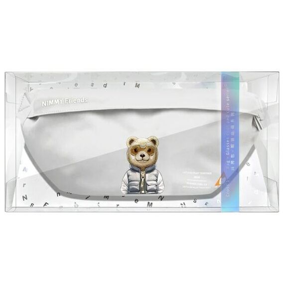 Nimmy Crossbody Cool&amp;Cute 2.0 Bear Shoulder Bag - Gray